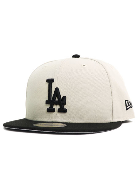 NEW ERA 59FIFTY GORO DODGERS STONE/BLACK【14703384-STONE】