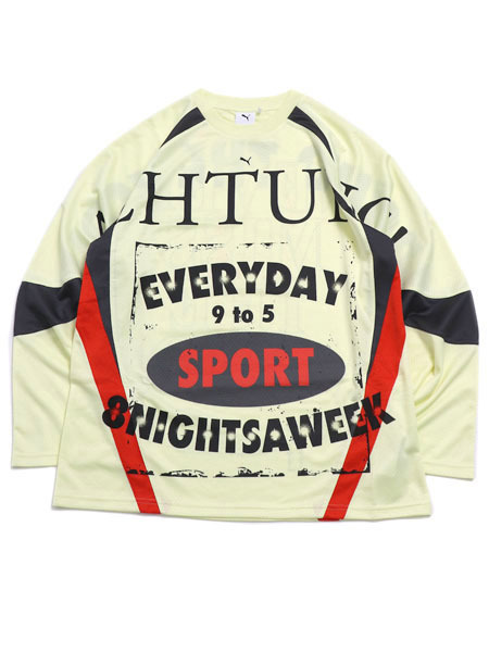 【CLEARANCE】【送料無料】PUMA NINE TO FIVE L/S JERSEY-GOLD MOON【632504-35-LIGHT YELLOW】
