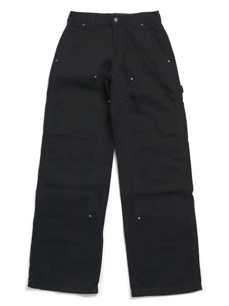 【送料無料】DICKIES DOUBLE KNEE CANVAS CARPENTER-BLACK【A87PE-BLK-BLACK】
