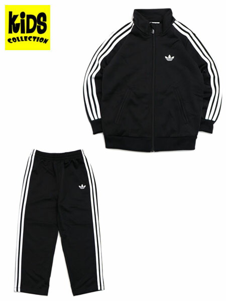 【KIDS】ADIDAS KIDS FIREBIRD TRACK SOUIT-BLACK/WHITET1587-KD1003-BLACK】