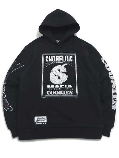 【送料無料】COOKIES CLOTHING SHORELINE PULLOVER HOODIE BLACK【CM254HFP12-BLK-BLACK】 14,245円