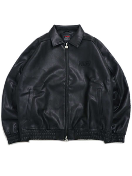 楽天市場】【送料無料】FUBU FAUX LEATHER STUDS PATCH JACKET【BLACK