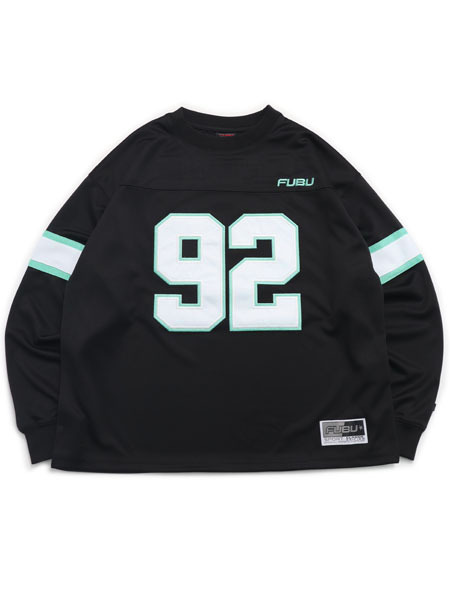 FUBU FOOTBALL SHIRTS BLACK【FAM-61706-BK-BLACK】