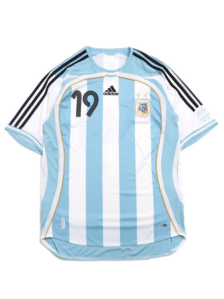 【貨物輸送無料】ADIDAS ARGENTINA HOME JRSY 2006 #19 MESSI-WHITE【KLF04-JN3708-WHITE】