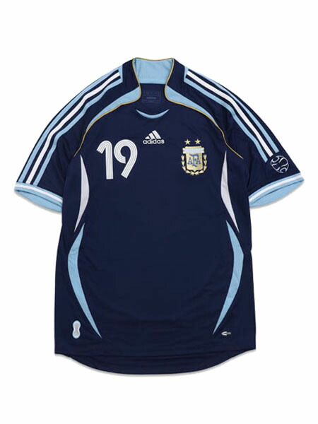 【貨物輸送無料】ADIDAS ARGENTINA AWAY JRSY 2006 #19 MESSI-DARK BLUE【KLF05-JN3709-DARK BLUE】