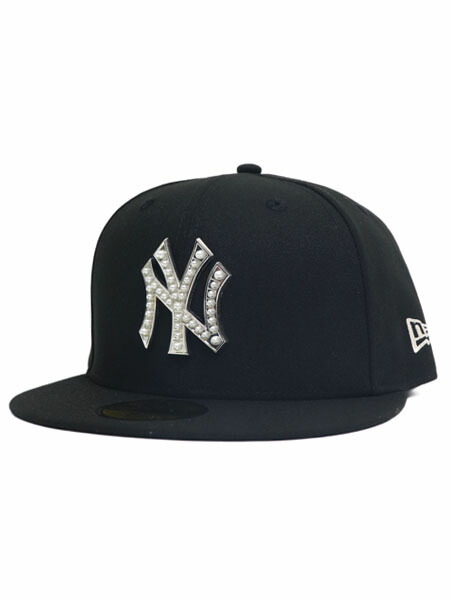 【送料無料】NEW ERA 59FIFTY PEARL BADGE YANKEES BLACK【14745148-BLACK】