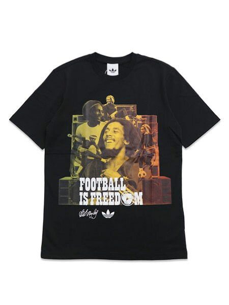 ADIDAS BOB MARLEY ORIGINALS TEE-BLACK【MGU80-KD2417-BLACK】