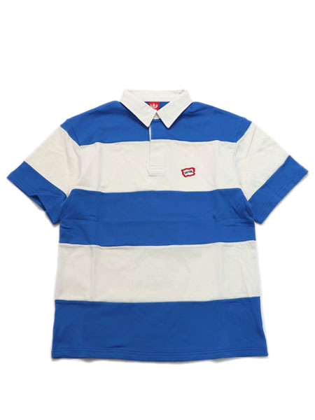 【CLEARANCE】【送料無料】ICECREAM BOULDER SS RUGBY SHIRT WHISPER WHITE【451-4303-WWH-BLUE】|FIVE STAR DS