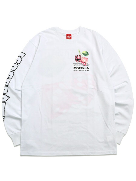 【送料無料】ICECREAM DICE LS TEE WHITE【461-1308-WH-WHITE】