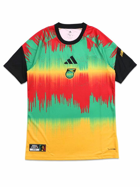 ADIDAS JAMAICA AWAY JERSEY 2026 BOB MARLEY HOME PRE MATCH-BOLD GOLD【P2604-KA1905-MULTI COLOR】