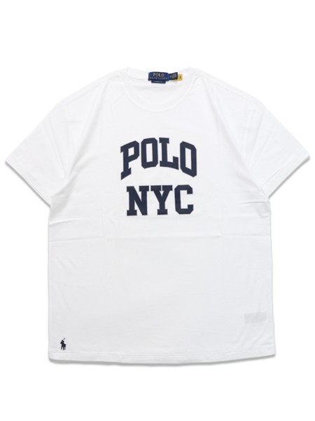 【貨物輸送無料】POLO RALPH LAUREN POLO NYC TEE WHITE【710B14437001-D-WHITE】