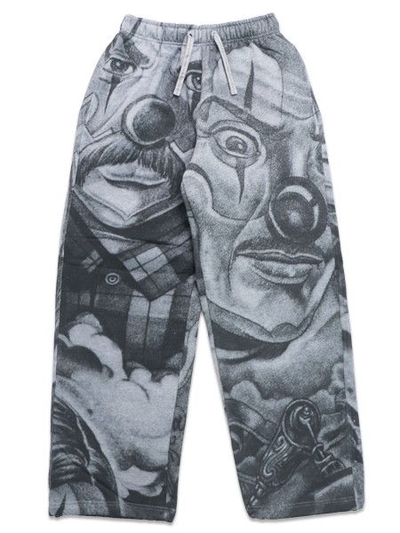 【貨物輸送無料】PRO CLUB MISTER CARTOON TATTOO SWEATPANT HEATHER GREY【PCT5000B-HGY-GREY】
