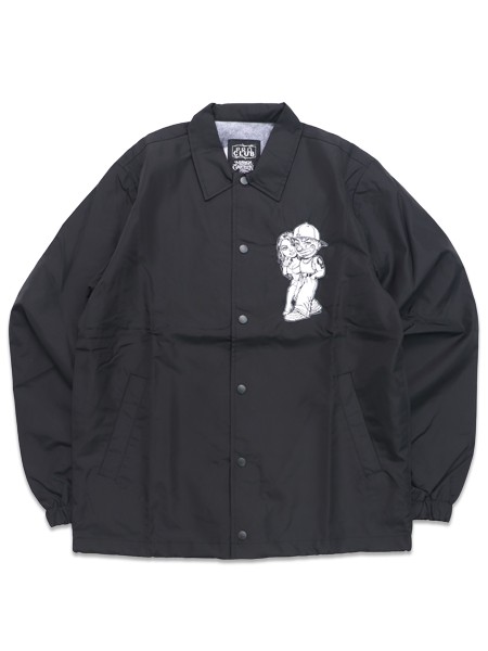 【送料無料】PRO CLUB MISTER CARTOON LOVE BIRDS COACH JACKET BLACK【PCT8001-BLK-BLACK】