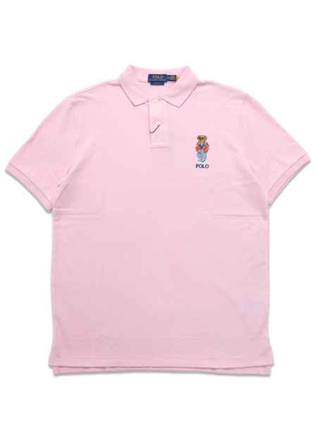 【送料無料】POLO RALPH LAUREN SUMMER BEAR MESH POLO SHIRT GARDEN PINK【710B14627002-D-PINK】|FIVE STAR DS