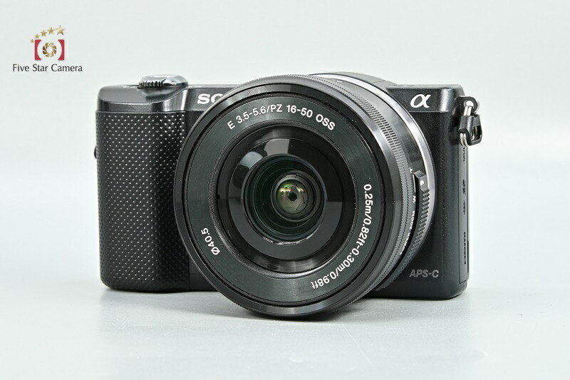 【中古】SONY ソニー α5000 ILCE-5000L パワーズームレンズキット ブラック シャッター回数僅少