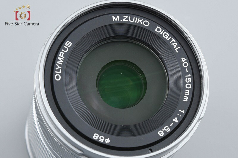 【中古】OLYMPUS オリンパス M.ZUIKO DIGITAL ED 40-150mm f/4-5.6 R シルバー｜ファイブスターカメラ