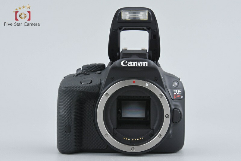 【中古】Canon キヤノン EOS Kiss X7 EF-S 18-55粍 IS STM 水晶体一揃いの道具 黒いこと シャッター出現率少ない