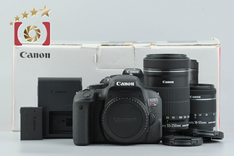 【中古】Canon キヤノン EOS Kiss X9i ダブルズームキット 元箱付き