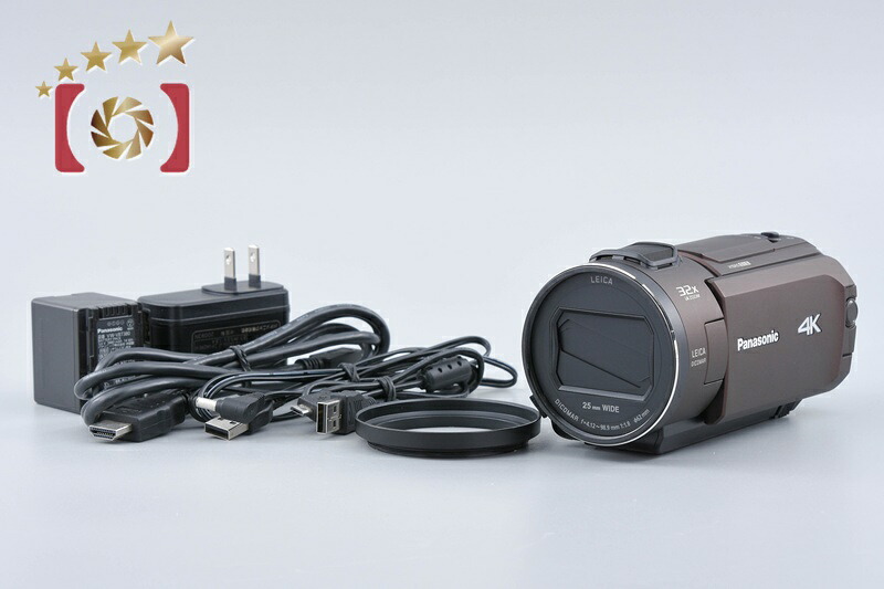 【中古】Panasonic パナソニック HC-WX2M 赤銅色 デジタル4Kテレビカメラ