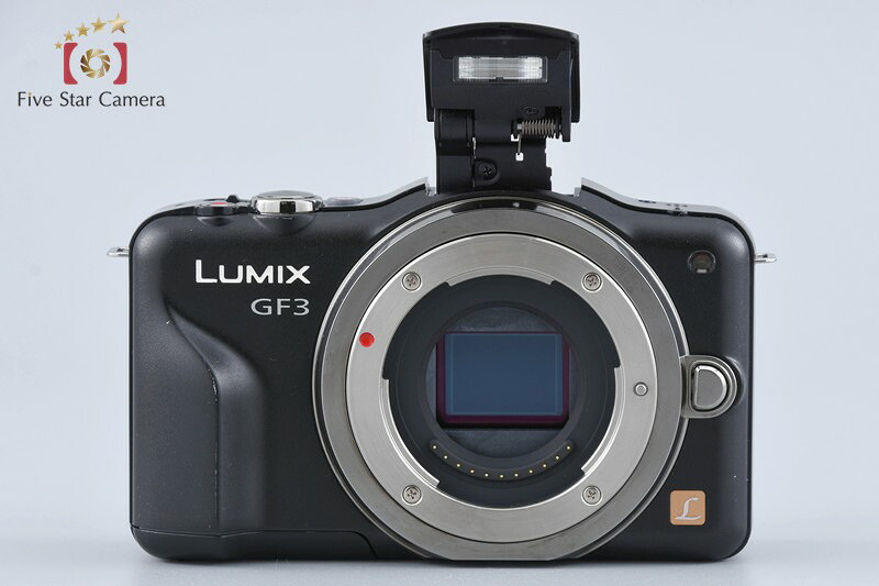 【中古】Panasonic パナソニック LUMIX DMC-GF3 肝ったま黒いこと 鏡鑑受け答え一眼写真機 シャッター発生率少ない