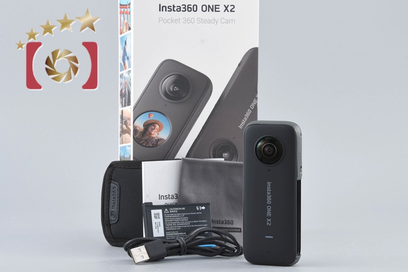 【中古】Arashi Vision 嵐ビジョン insta360 ONE X2 360度アクションカメラ 元箱付き