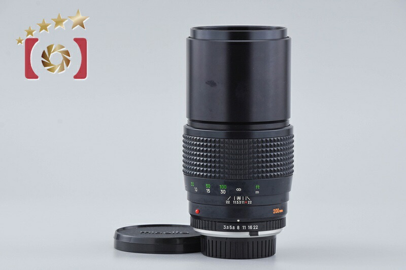 【中古】MINOLTA ミノルタ MC TELE ROKKOR-QF 200mm f/3.5|ファイブスターカメラ