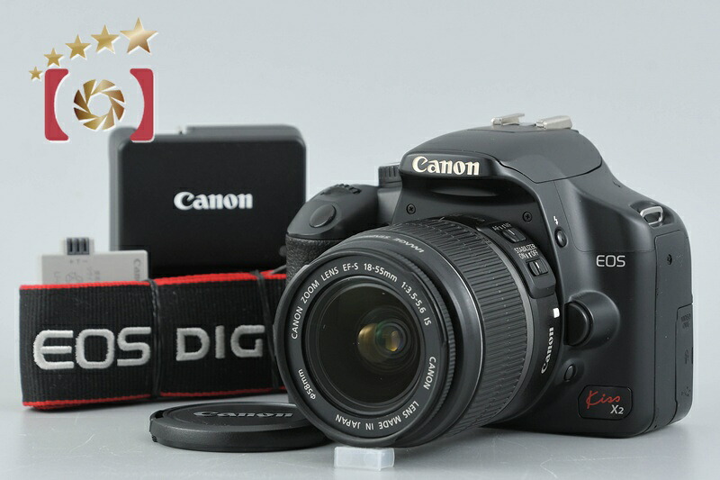【中古】Canon キヤノン EOS Kiss X2 レンズキット シャッター回数僅少