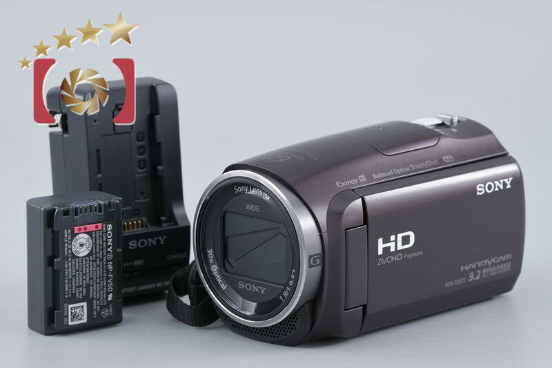 【中古】SONY ソニー ハンディカム HDR-CX670 ボルドーブラウン デジタルビデオカメラ 多言語対応