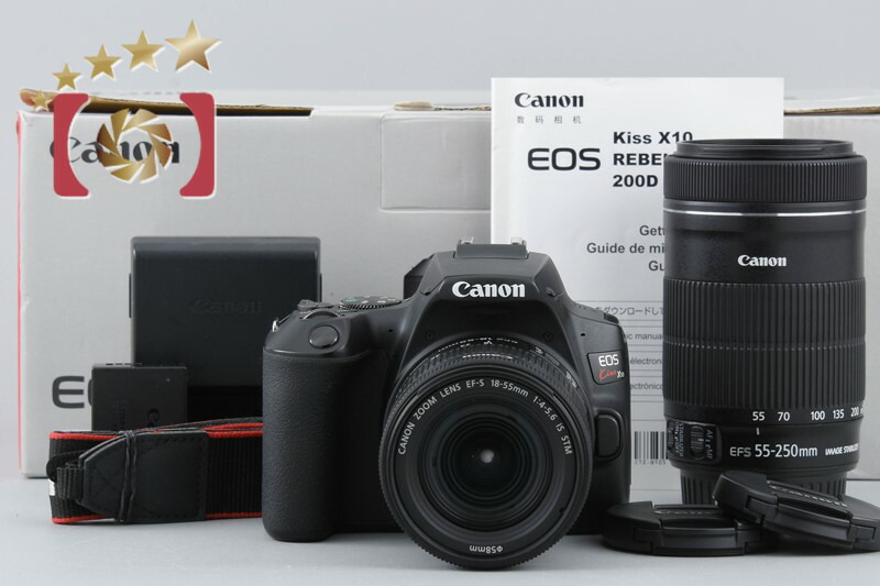 【中古】Canon キヤノン EOS Kiss X10 ダブルズームキット 元箱付き