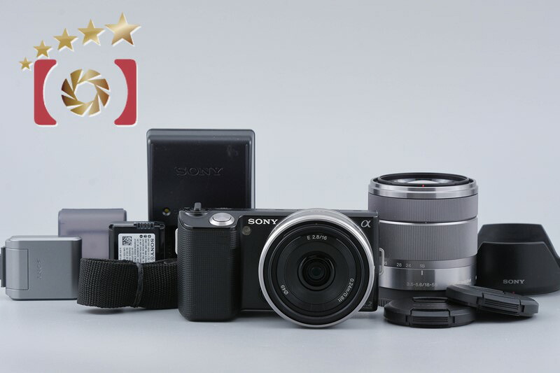 【中古】SONY ソニー α NEX-5 ダブルレンズキット 黒いこと