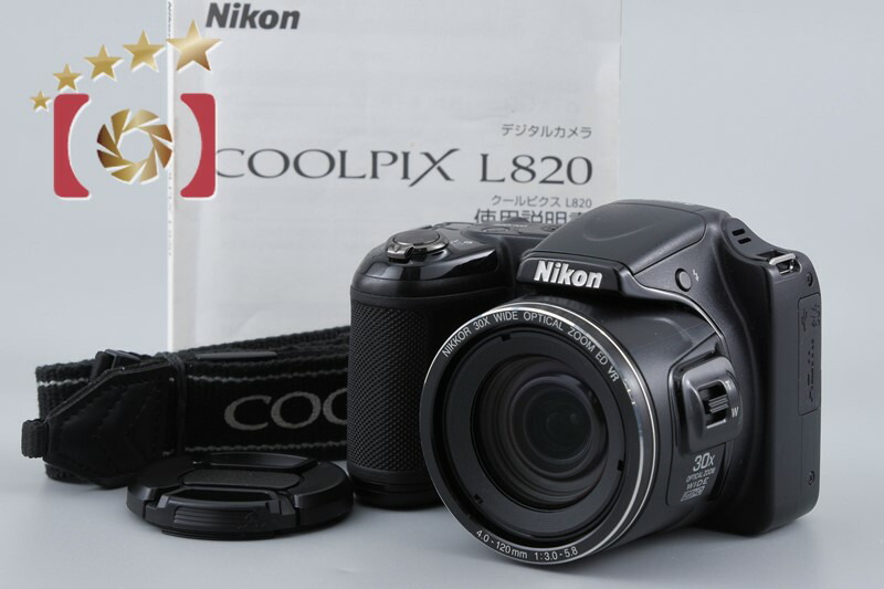 【中古】Nikon ニコン COOLPIX L820 ブラック コンパクトデジタルカメラ