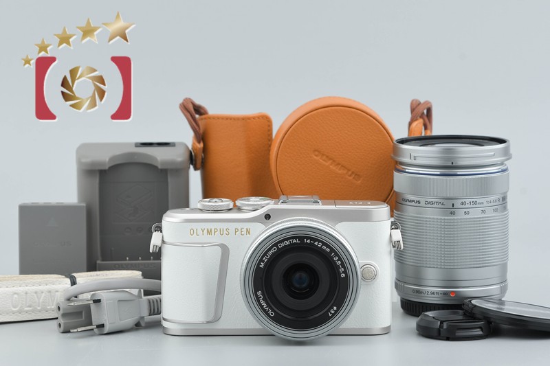 【中古】OLYMPUS オリンパス PEN E-PL9 ホワイト EZ ダブルズームキット