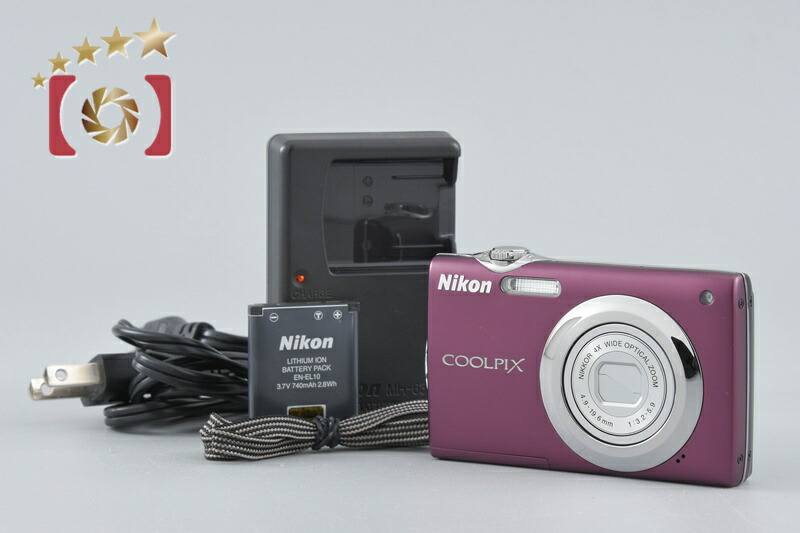 【中古】Nikon ニコン COOLPIX S3000 プラム コンパクトデジタルカメラ 13,860円