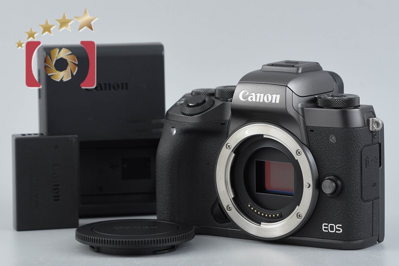 【中古】Canon キヤノン EOS M5 銀鏡受け答え一眼写真機