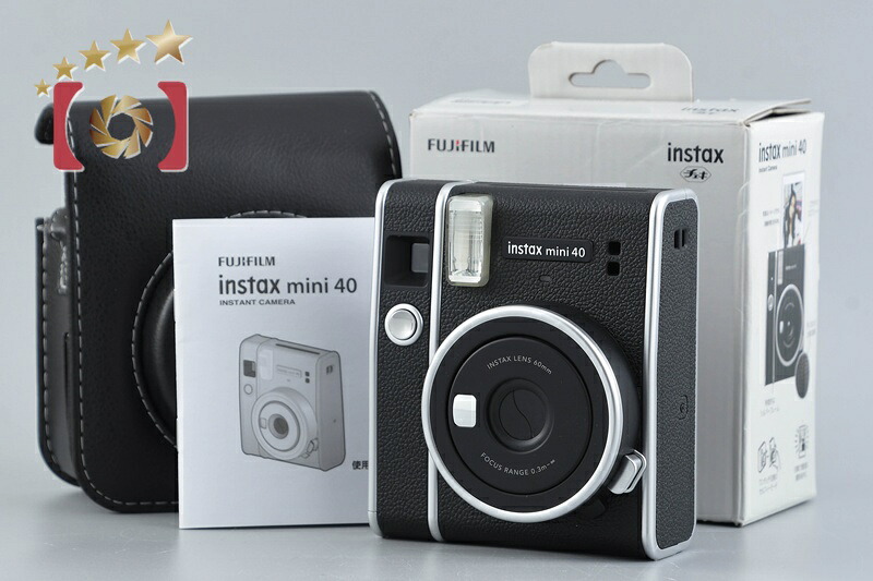 【中古】FUJIFILM 富士フイルム instax Mini 40 インスタント写真器 元箱付き添い人