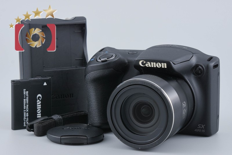 【中古】Canon キヤノン PowerShot SX420 IS 黒いこと コンパクトデジタルカメラ