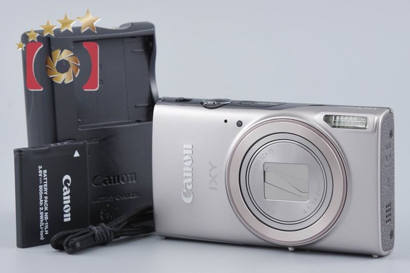 【中古】Canon キヤノン IXY 650 しろがね色 コンパクトデジタルカメラ