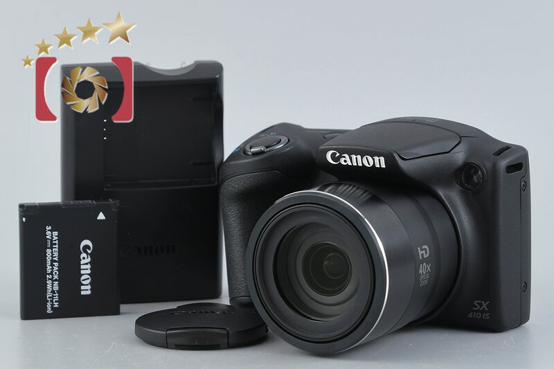 【中古】Canon キヤノン PowerShot SX410 IS 黒いこと コンパクトデジタルカメラ