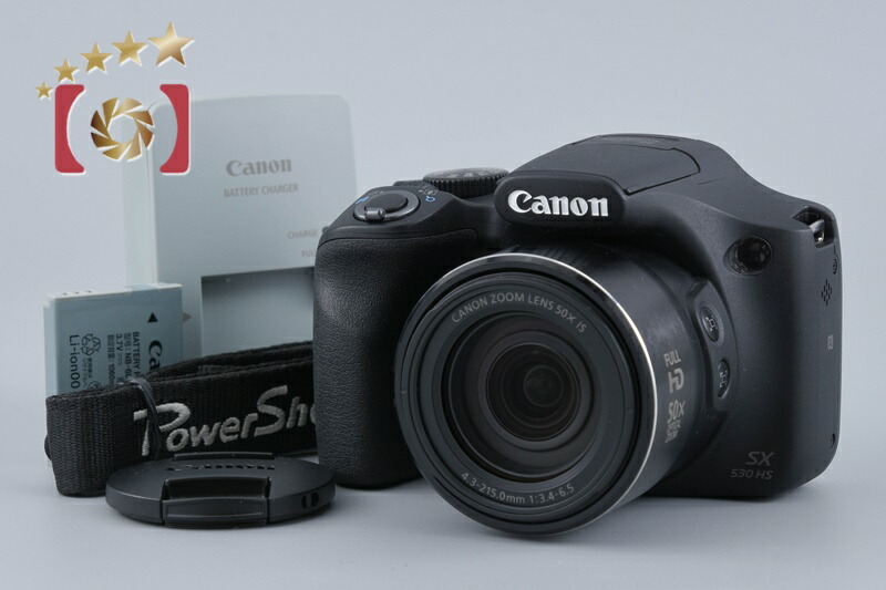 【中古】Canon キヤノン PowerShot SX530 HS 黒いこと コンパクトデジタルカメラ