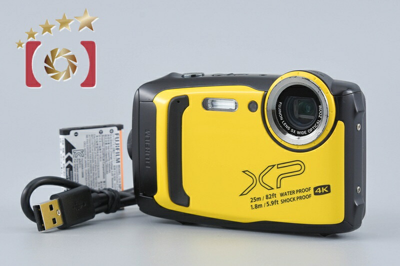 【中古】FUJIFILM 富士フイルム FINEPIX XP140 黄色 コンパクトデジタルカメラ