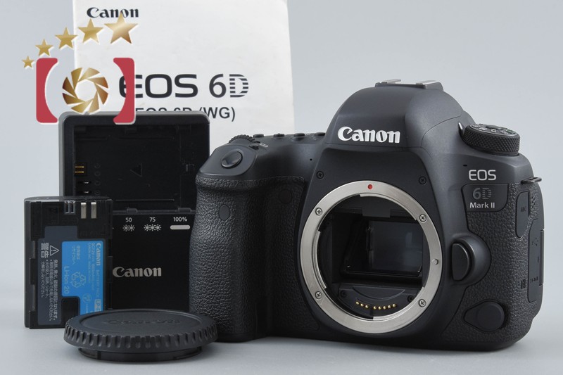 【中古】Canon キヤノン EOS 6D Mark II デジタル一眼二眼レフ写真機
