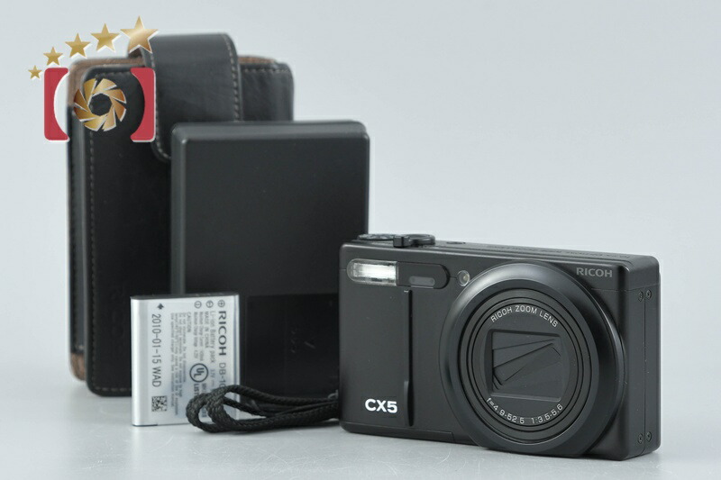 【中古】RICOH リコー CX5 黒いこと コンパクトデジタルカメラ シャッター発生率少ない