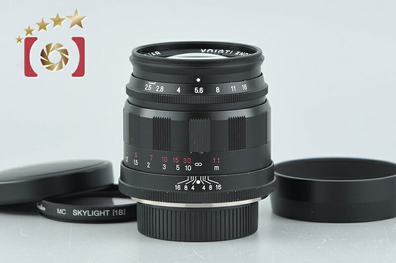 【中古】Voigtlander フォクトレンダー COLOR-HELIAR 75mm f/2.5 MC ブラック L39 ライカスクリューマウント 2026.5月 オーバーホール済み|ファイブスターカメラ