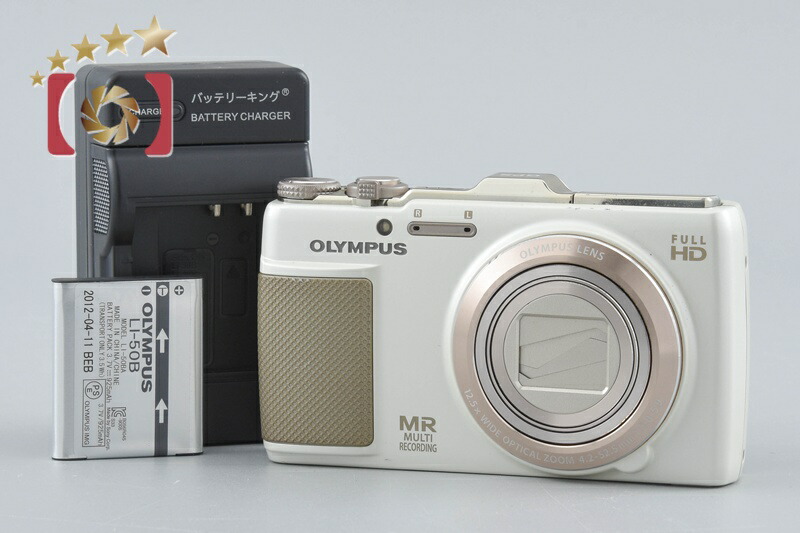 【中古】OLYMPUS オリンパス STYLUS SH-25MR ゴールド コンパクトデジタルカメラ