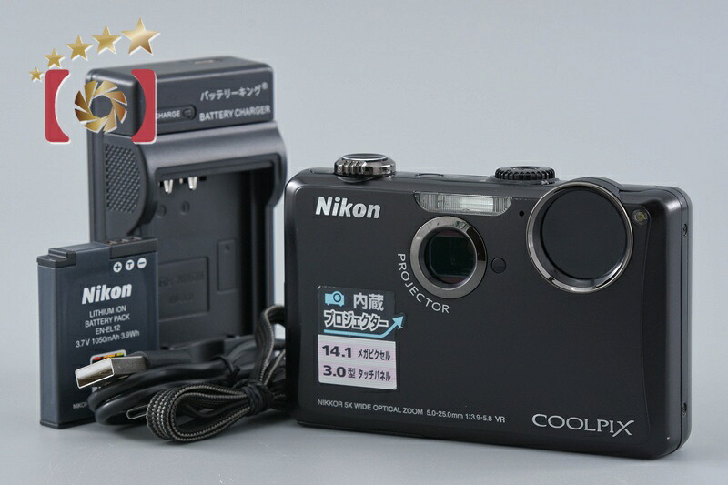 【中古】Nikon ニコン COOLPIX S1100 pj 黒いこと コンパクトデジタルカメラ