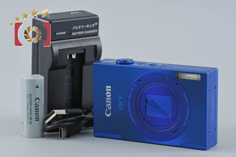 【中古】Canon キヤノン IXY 3 青色 コンパクトデジタルカメラ