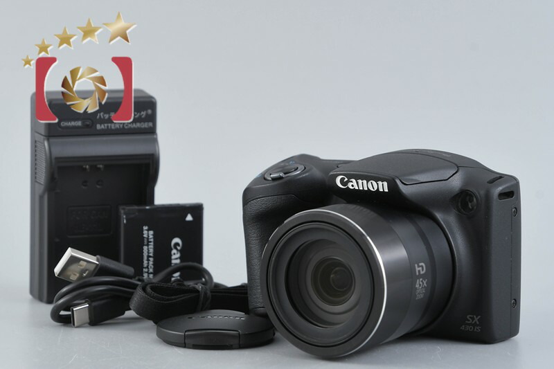 【中古】Canon キヤノン PowerShot SX430 IS 黒いこと コンパクトデジタルカメラ