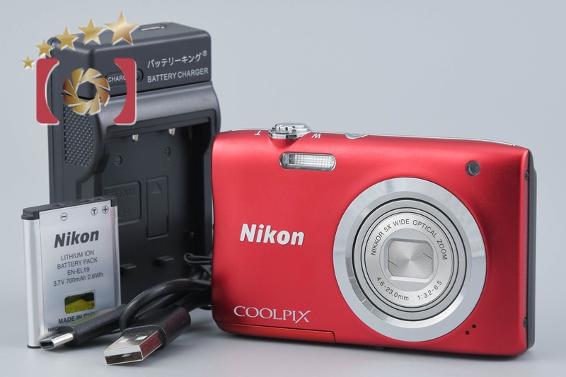 【中古】Nikon ニコン COOLPIX A100 赤いこと コンパクトデジタルカメラ