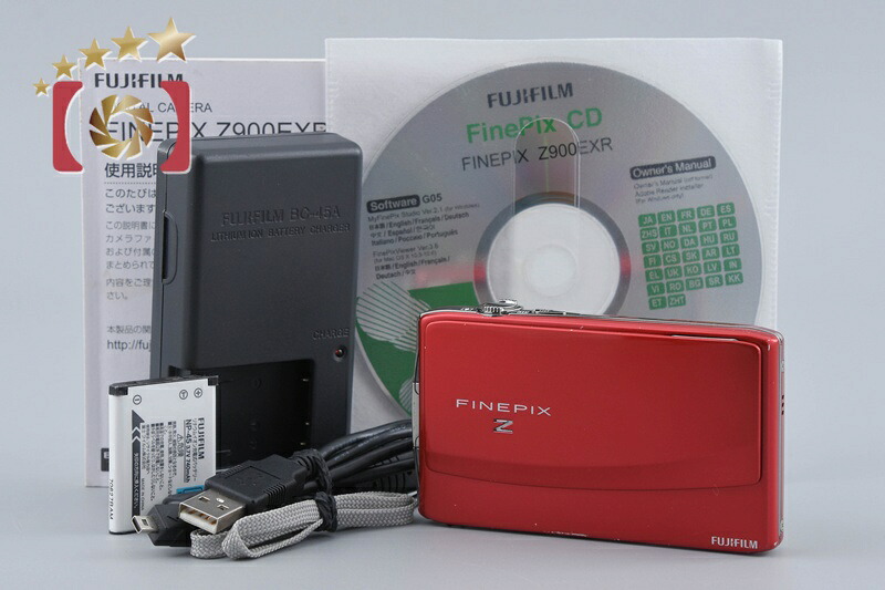 【中古】FUJIFILM 富士フイルム FINEPIX Z900 EXR 赤いこと コンパクトデジタルカメラ