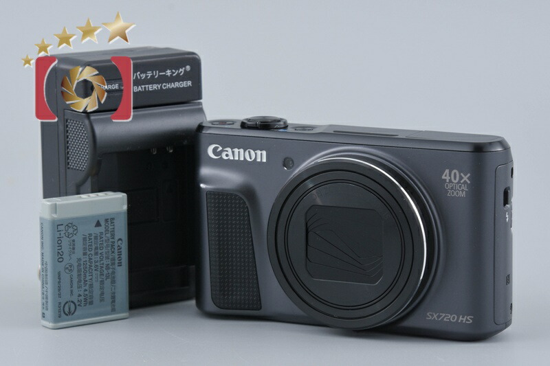 【中古】Canon キヤノン PowerShot SX720 HS 黒いこと コンパクトデジタルカメラ
